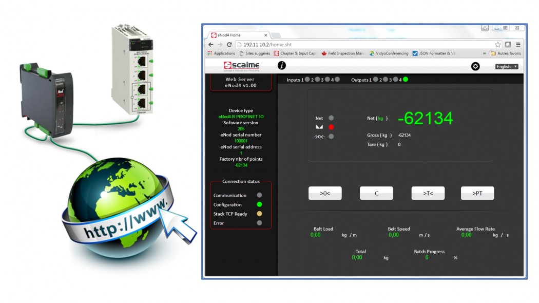 SCAIME eNod4 web-server Ethernet