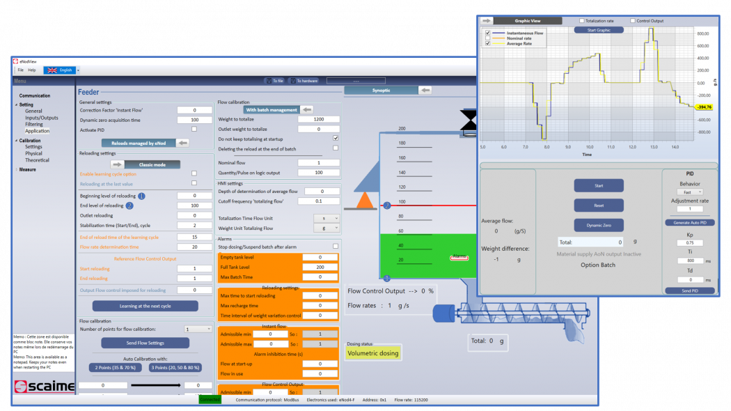 eNodView PC-Software für den eNod4 SCAIME Wägestransmitter